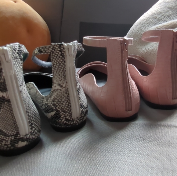 Rapamage Blakely flats x2 pairs with ankle strap and Mary Jane strap - Picture 5 of 9